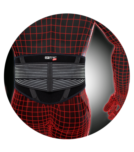 BACK BRACE WITH POWER STRAPS
